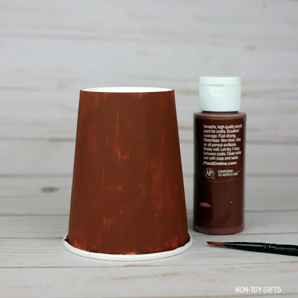 brown paper cup
