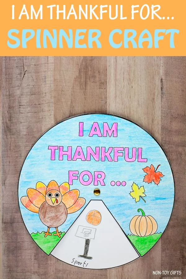 I am thankful for spinner craft for kids