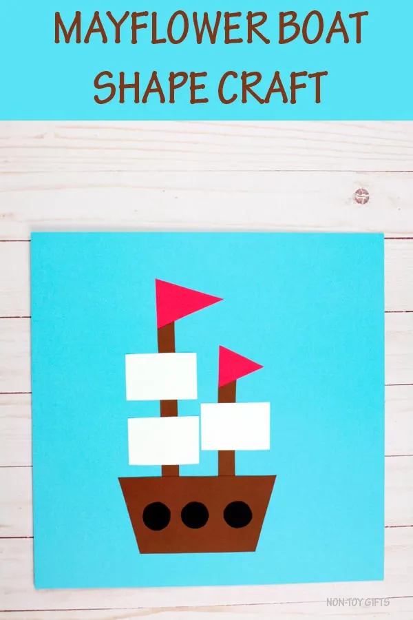 Mayflower boat shape craft for kids