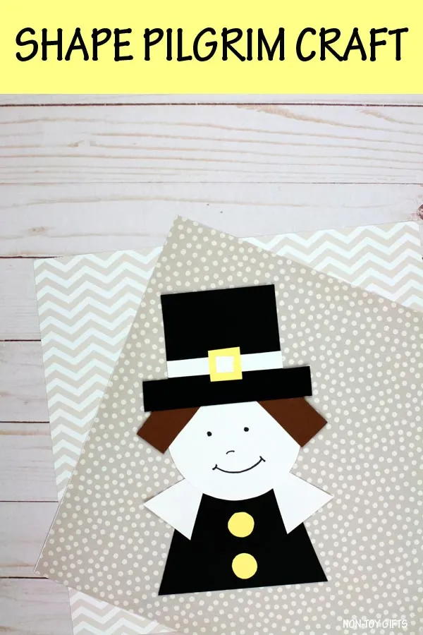 Shape pilgrim craft for kids