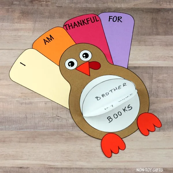 I am thankful for turkey craft for Thanksgiving
