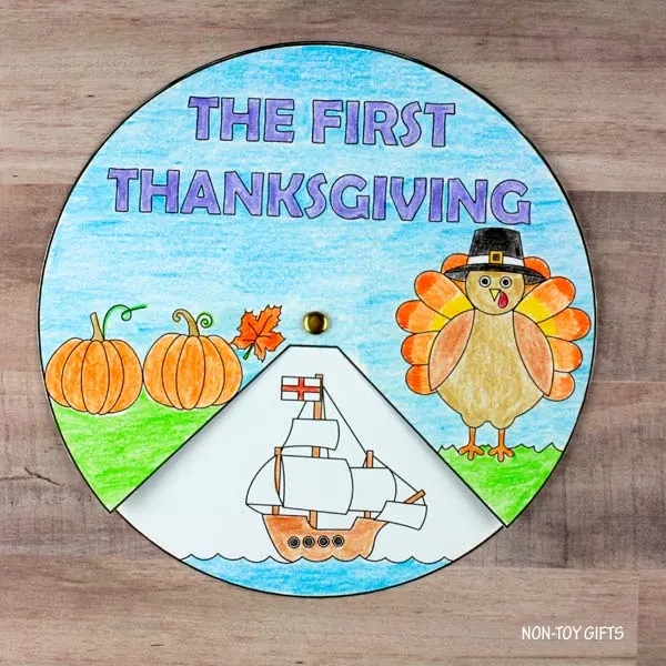 The first Thanksgiving craft for preschoolers and older kids