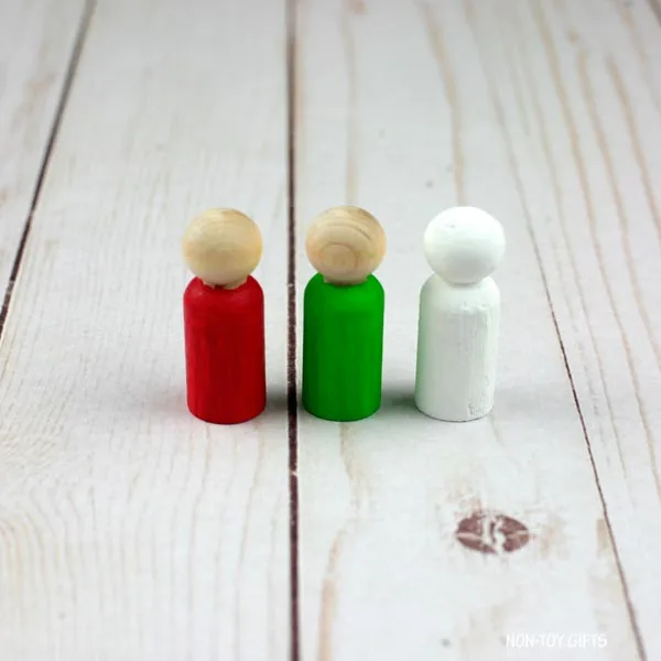 painted peg dolls