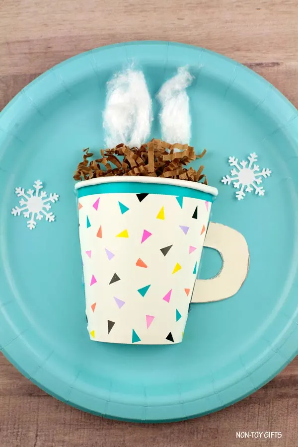 easy paper cup hot chocolate craft for kids