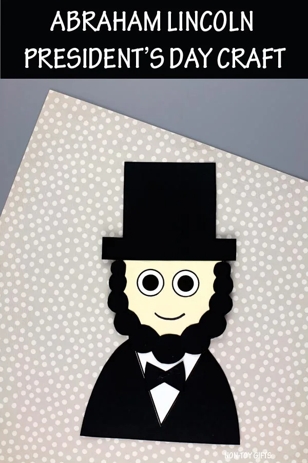 Abraham Lincoln craft for kids to celebrate President's Day