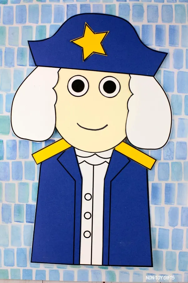 George Washington paper craft printable preschool