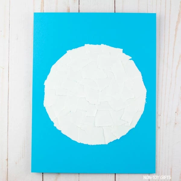 torn paper circle