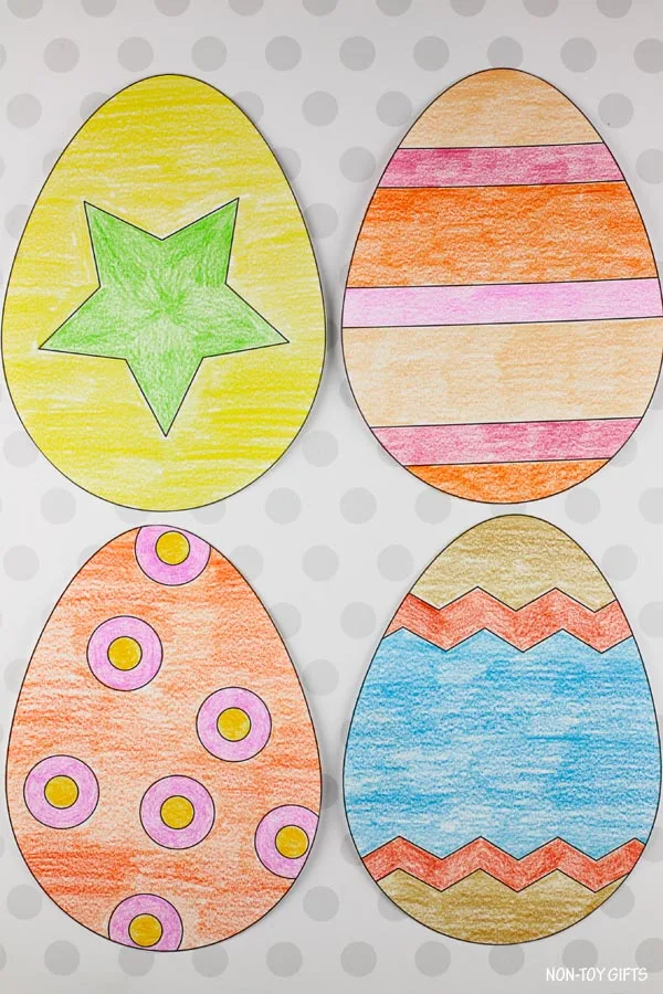 color the eggs