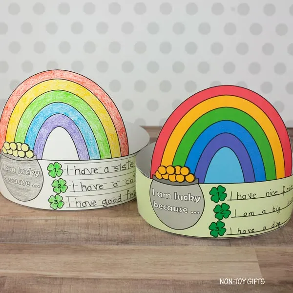 DIY St Patrick's Day crown for kids