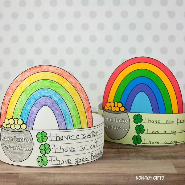 I am lucky because headband for kids to make for St Patrick's Day