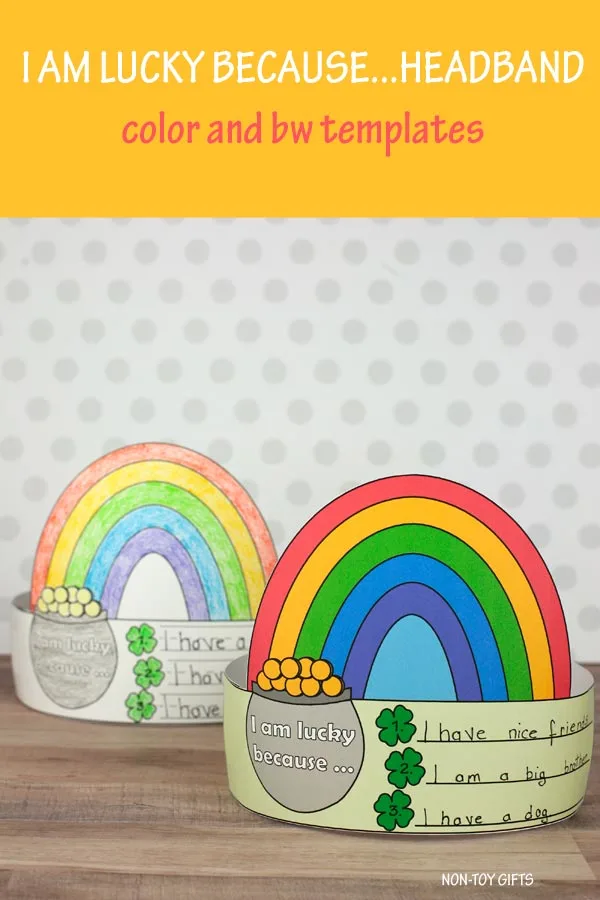 I am lucky because headband for kids