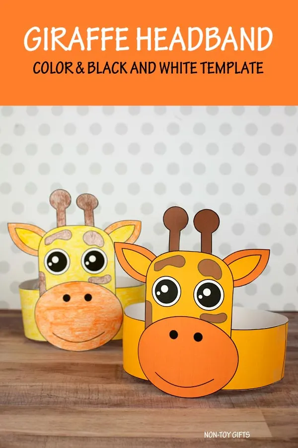 DIY giraffe headband craft for kids