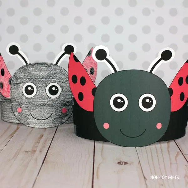 Ladybug paper hat