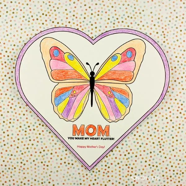 Mom, you make my heart flutter ! card