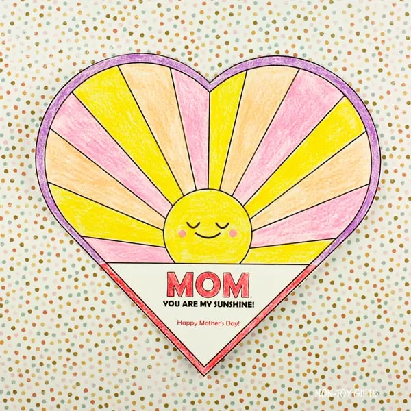 Mom , you are my sunshine card