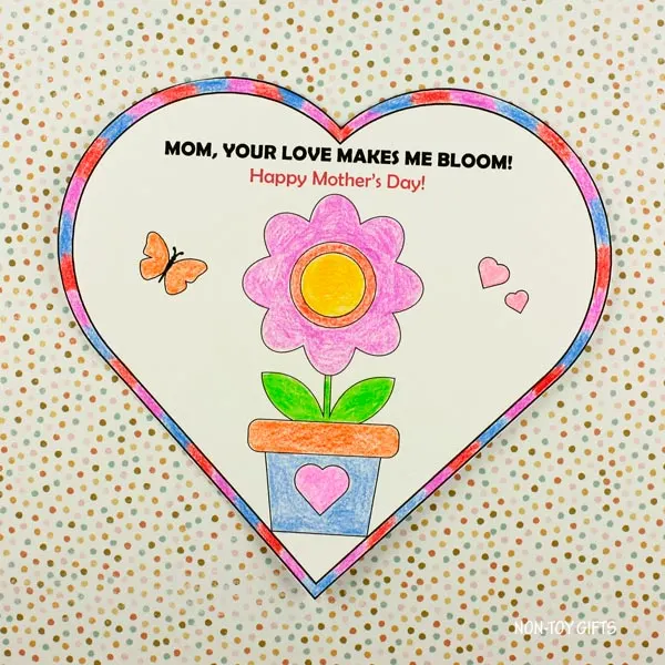 Mom, your love makes me bloom! card