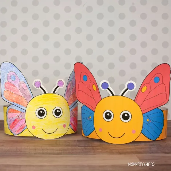 DIY butterfly headband for preschoolers and older kids