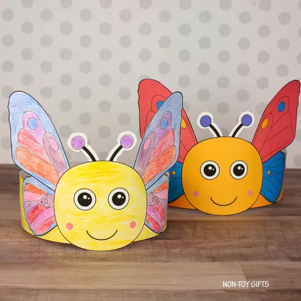 butterfly paper crown for kids