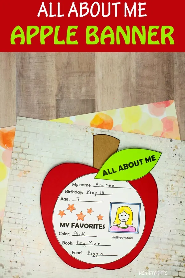 All about me apple craft