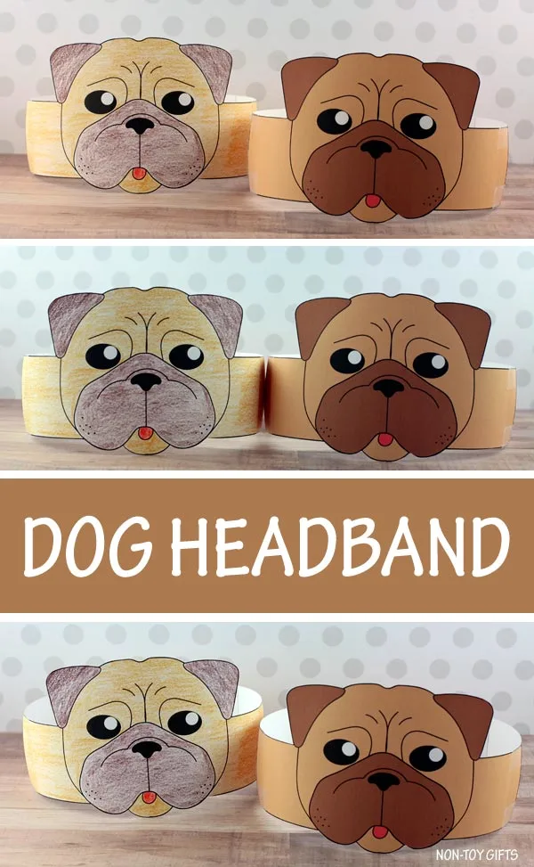 dog paper hat for kids