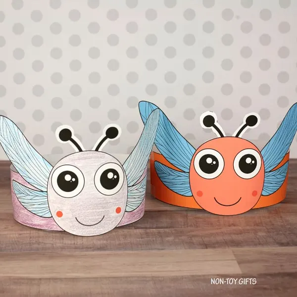 paper dragonfly headbands