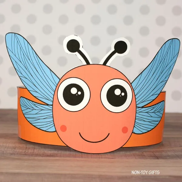 colored dragonfly headband