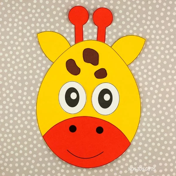 zoo animal craft: giraffe