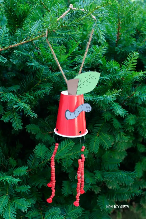 paper cup apple craft