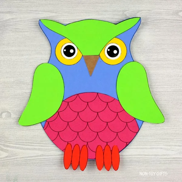 Simple fall craft for kids: owl