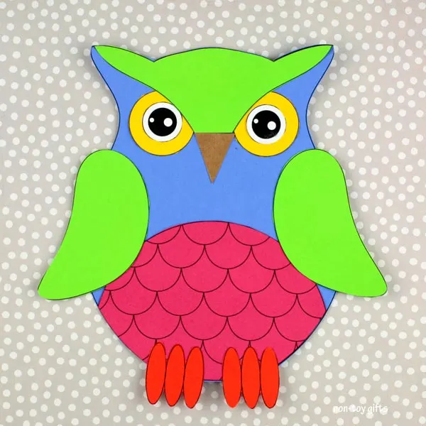 Paper owl craft 