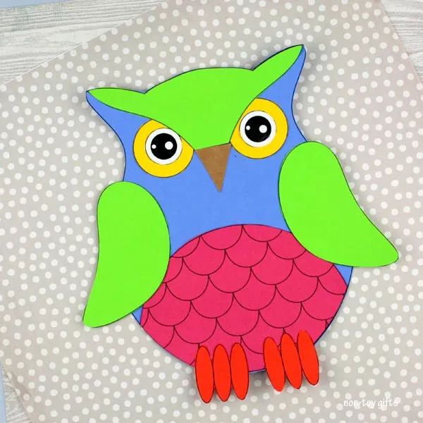 Easy Paper owl craft 
