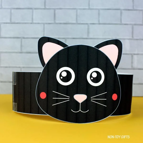 Halloween Black cat paper hat