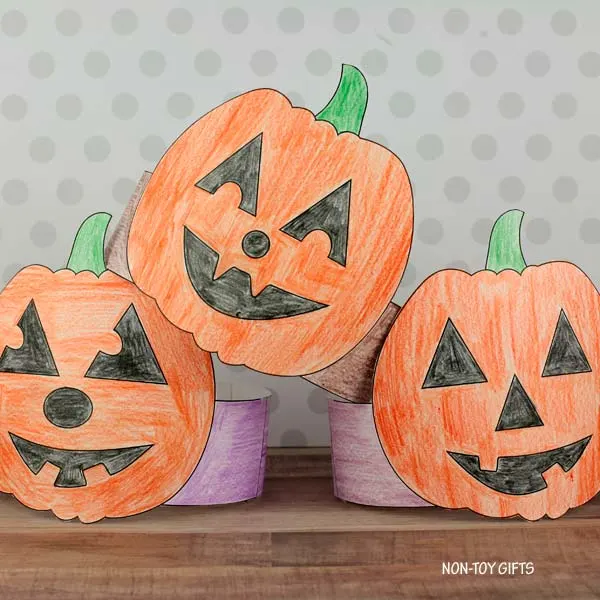 Jack-O-Lantern hats for kids