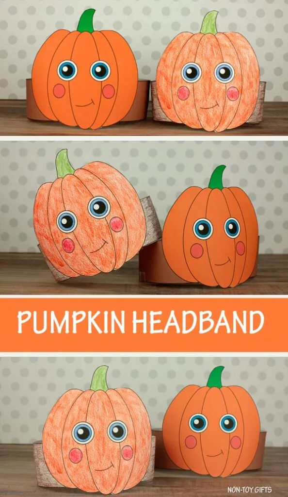 Pumpkin headband for kids