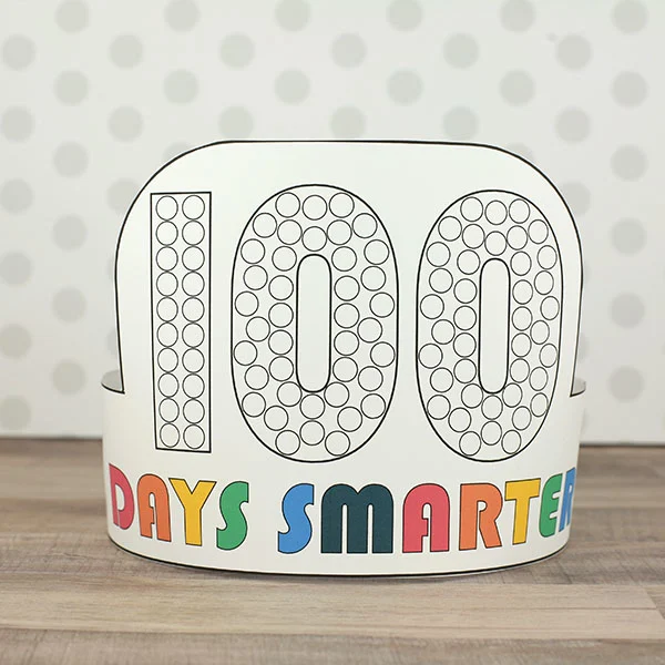 100 days smarter paper hat