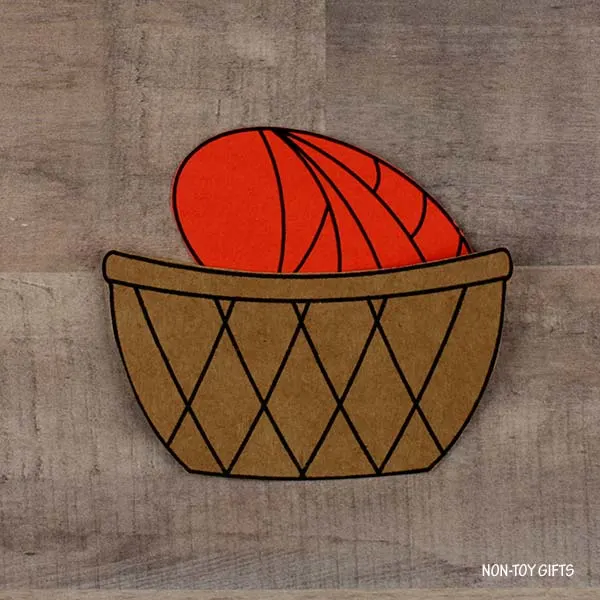body and basket glued together