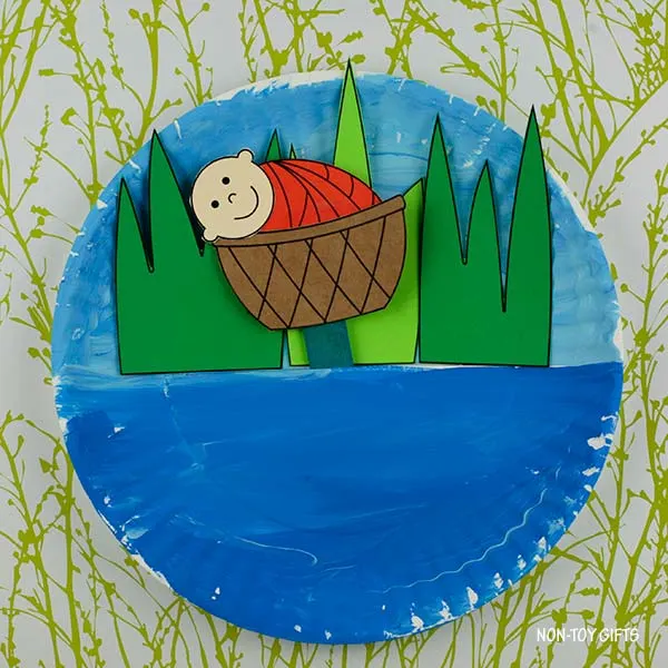 baby Moses interactive craft for Sunday School