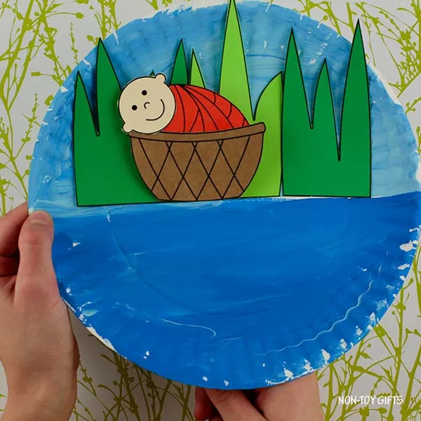 baby Moses interactive craft for kids
