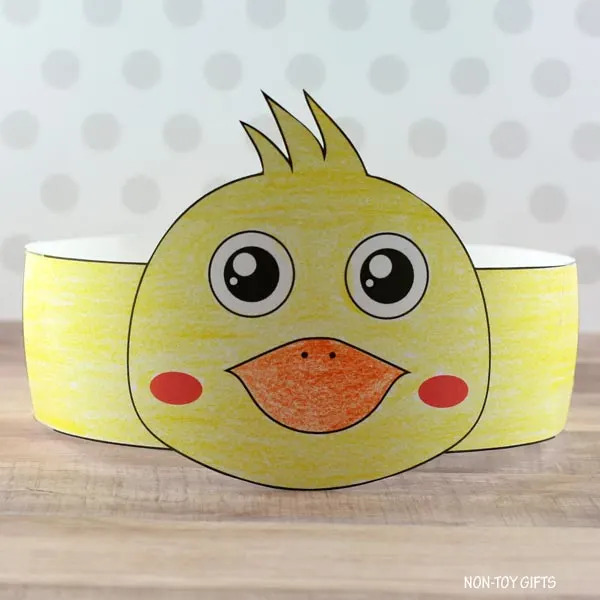 coloring duck crown