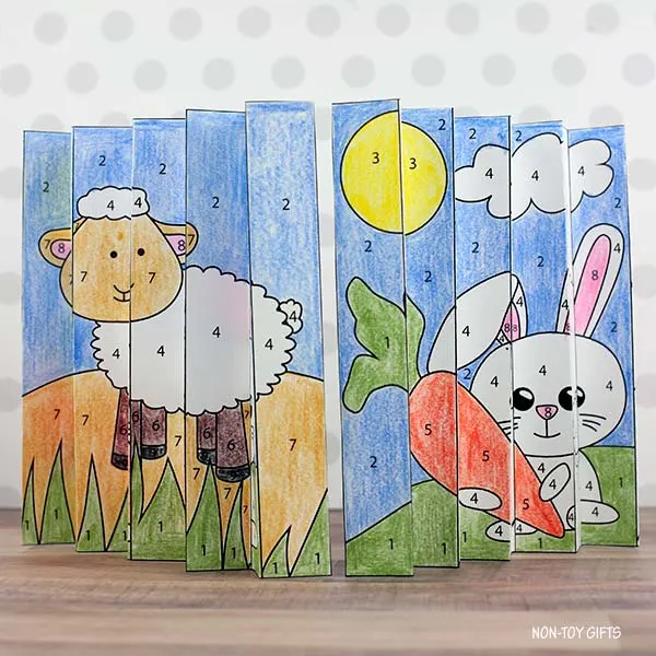 Easter agamograph for kids