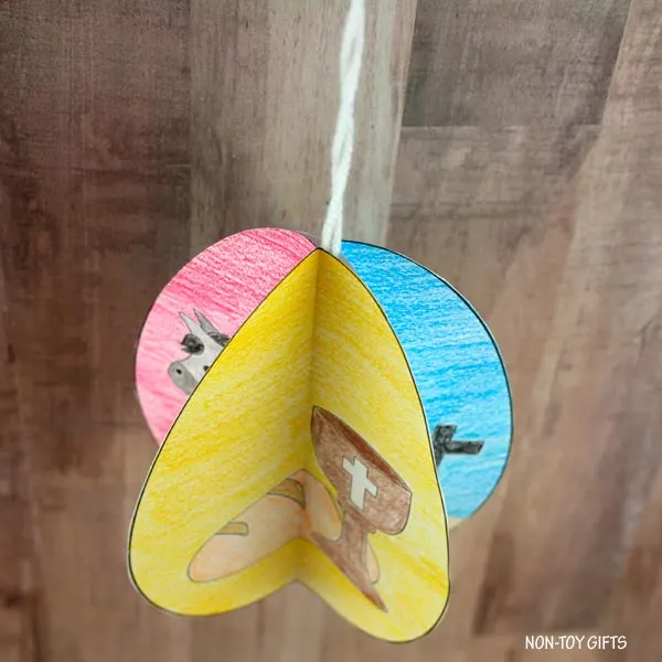The Easter story 3D egg craft for kids
