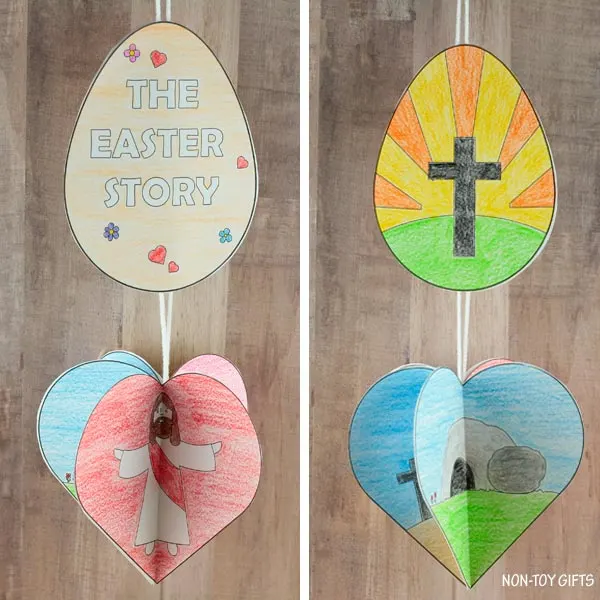 The Easter story decoration craft for kids