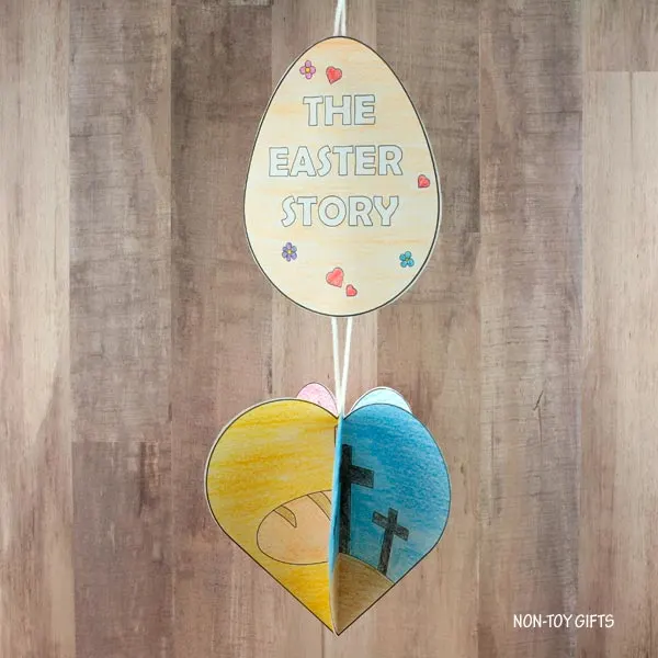 3D The Easter story decoration