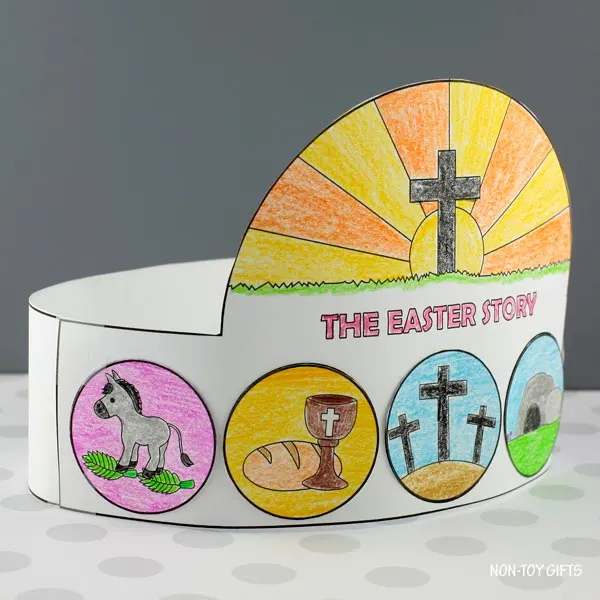 coloring Easter craft