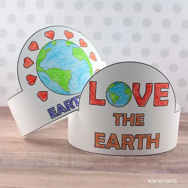 tape the paper hats together