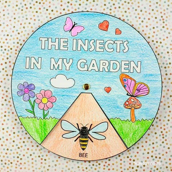 coloring spring craft for kids