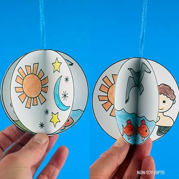 The Creation story 3D craft for Sunday School