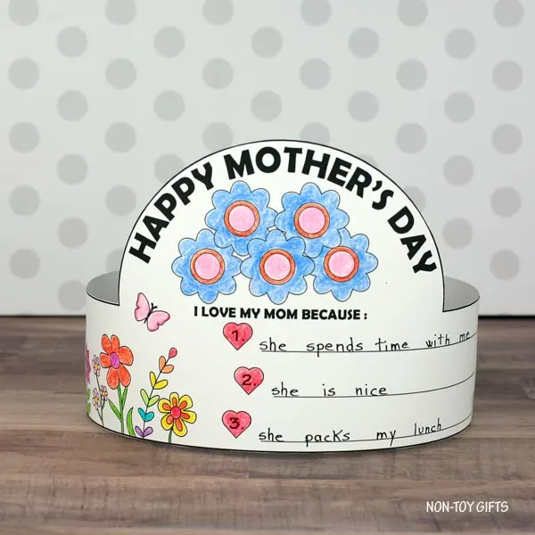 Mother's Day diy paper hat