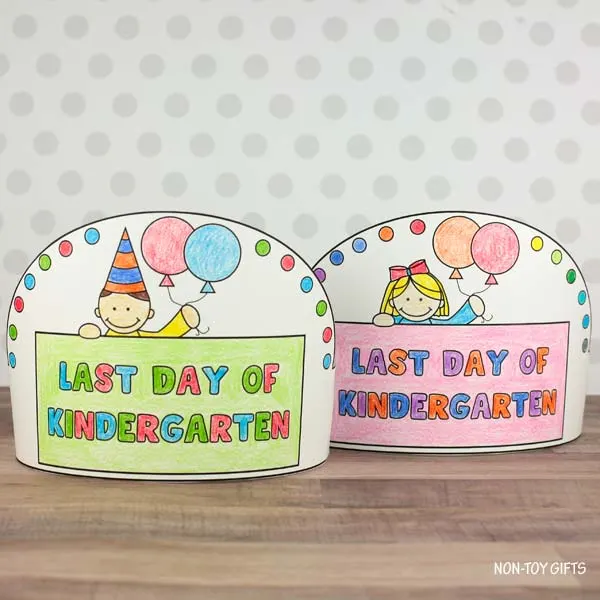 Easy coloring Last Day of Kindergarten Headband