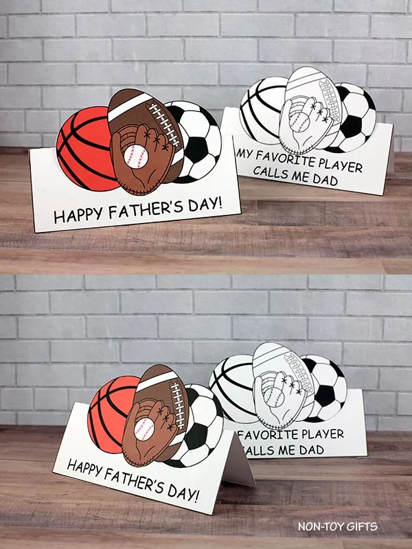 Father's Day sports card for dad and grandpa